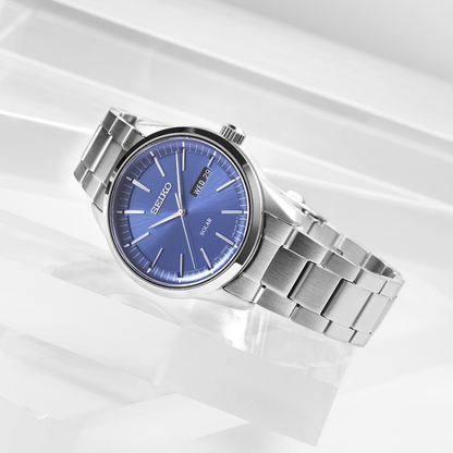 Seiko SNE525P1 Herren Uhr • Solar Uhrwerk • Saphirglas