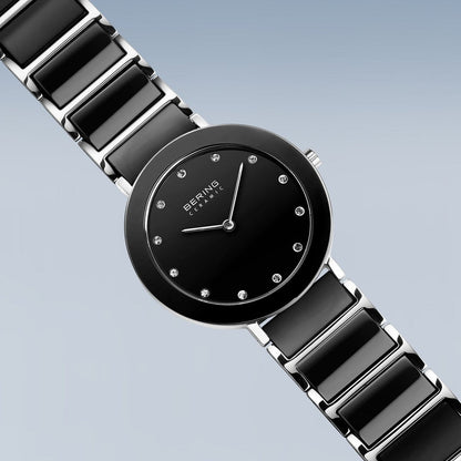 Bering Ceramic 11434-742 Damenuhr • Kratzfestes Saphirglas • High-Tech Keramik