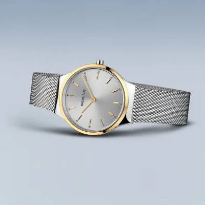 Bering 12131-014-GWP Damenuhr • Saphirglas • Milanaise