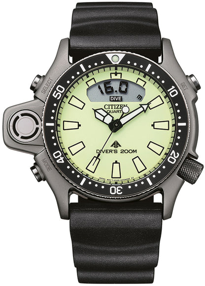 Citizen Promaster Aqualand JP2007-17W Herrenuhr • Tiefenmesser • 20 bar wasserdicht