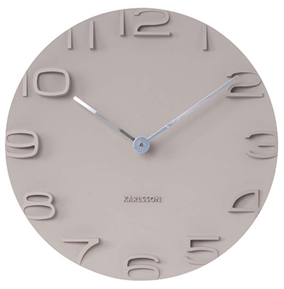 Karlsson Wanduhr 42 cm Ø Kunststoff • Geräuschlos • Modernes Design