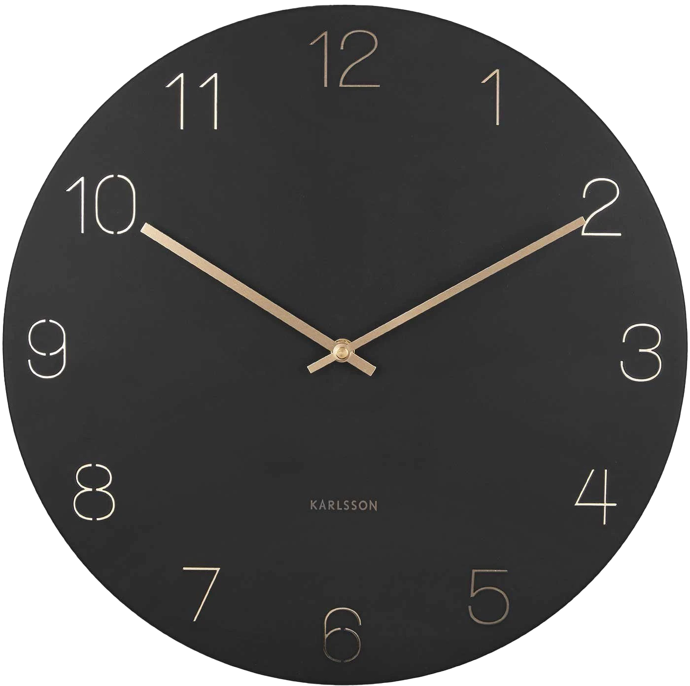 Karlsson Wanduhr 40 cm Ø Edelstahl • Modern • Geräuschlos