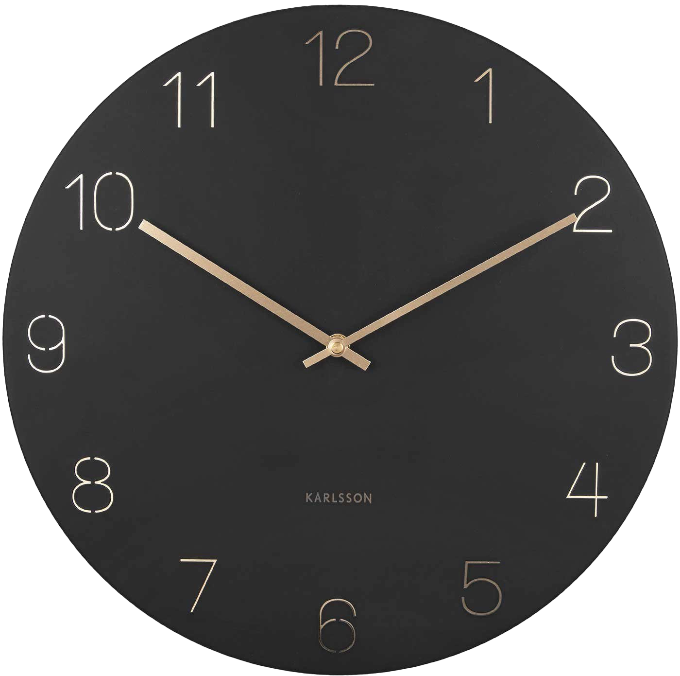 Karlsson Wanduhr 40 cm Ø Edelstahl • Modern • Geräuschlos