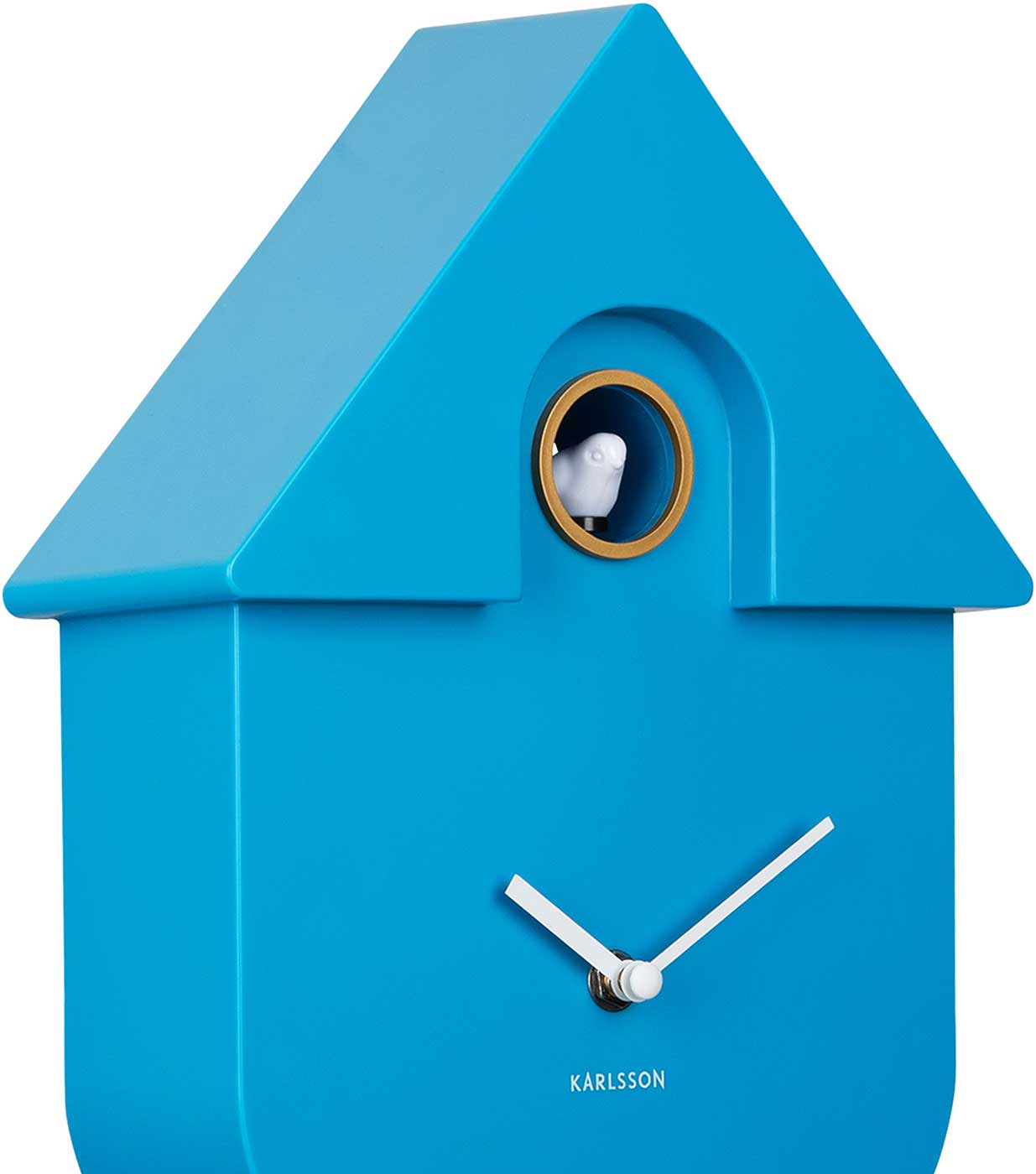 Karlsson Wanduhr 41x21,5x8,5 cm Kunststoff • Modernes Design • Kuckucksruf