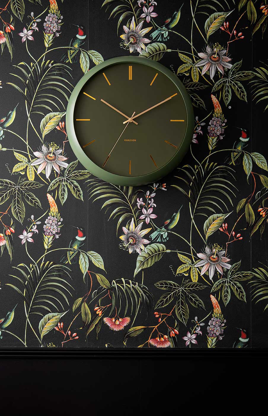 Karlsson Wall Clock 40x40x12 cm Metal • Silent Quartz Movement • Modern Design