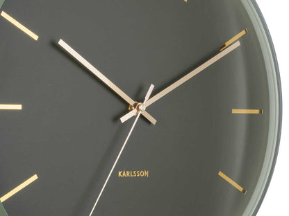 Karlsson Wall Clock 40x40x12 cm Metal • Silent Quartz Movement • Modern Design
