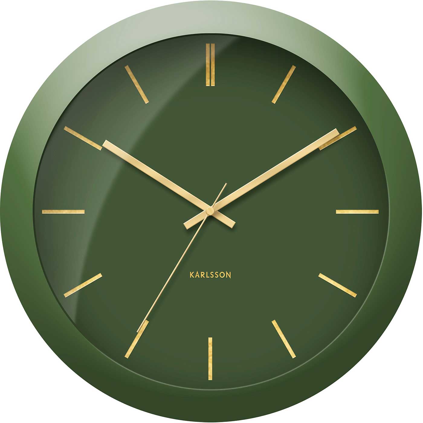 Karlsson Wall Clock 40x40x12 cm Metal • Silent Quartz Movement • Modern Design