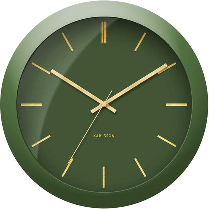Karlsson Wall Clock 40x40x12 cm Metal • Silent Quartz Movement • Modern Design