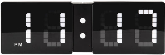 Wanduhr LED mit Flip Look - Karlsson Modell: KA5897BK