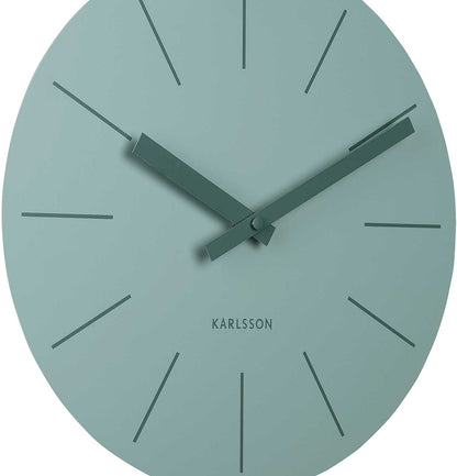 Karlsson Wanduhr 41x30x1,5 cm Stahl • Modernes Design • Präzises Quarzuhrwerk
