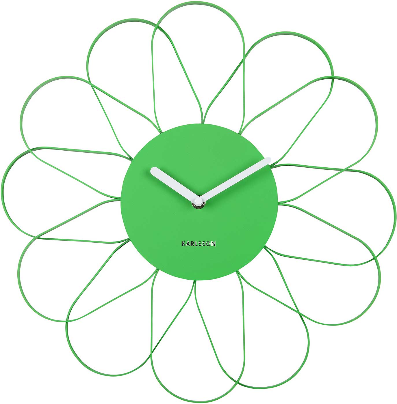 Karlsson Wanduhr 40x40x2,5 cm Eisen • Minimalistisches Design • Präzises Quarzwerk