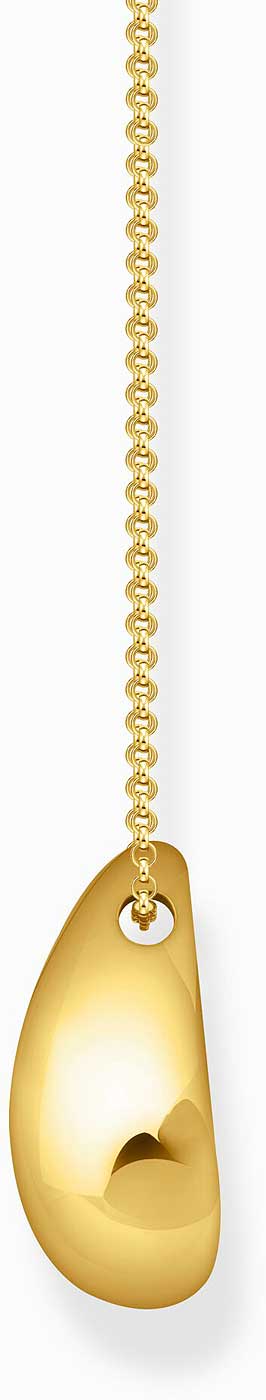 Halskette mit Kettenanhänger in organischer Tropfenform mit offen gestalteter Rückseite für ein unbeschwertes Tragegefühl - Thomas Sabo Modell: KE2281-413-39