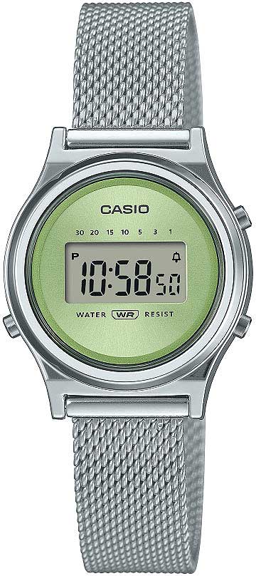 Casio Vintage LA700WEM Damen Uhr • Quarzwerk • Edelstahlarmband