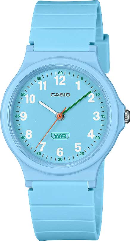 Casio Timeless Collection LQ-24B-2BEF Damenuhr • Kultiges Retro-Design • Bio-basiertes Resin