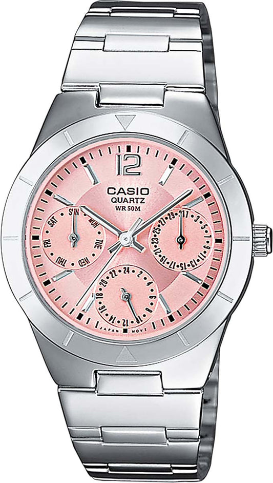 Casio Collection LTP-2069D-4AVEG Damenuhr • Elegantes Multi-Zifferblatt • Praktische Datumsanzeige