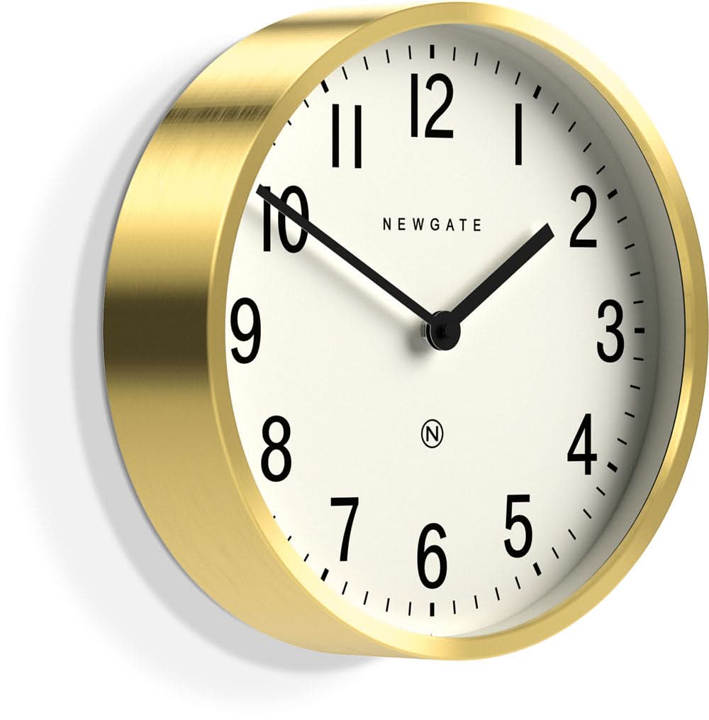 Newgate Wanduhr 30x30x7 cm Metall • Lautloses Quarzwerk • Zeitloses Design