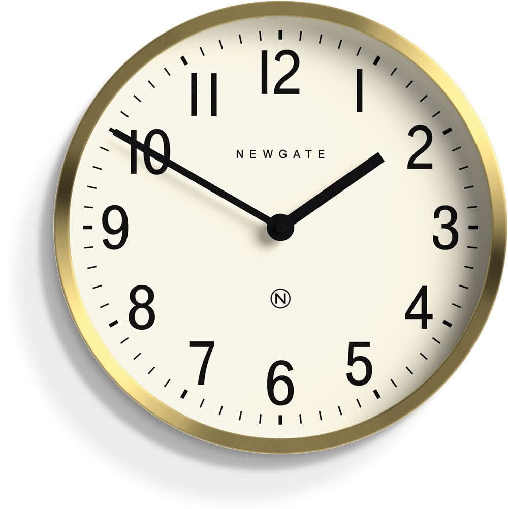 Newgate Wanduhr 30x30x7 cm Metall • Lautloses Quarzwerk • Zeitloses Design