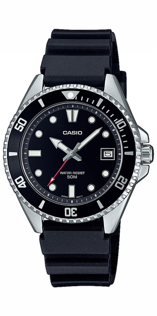 Casio Duro MDV-107-1A1VEF Herrenuhr • 200M Wasserdichtigkeit • Klassisches Taucher-Design