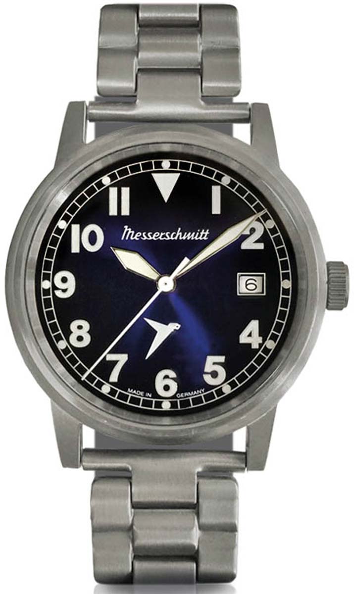 Messerschmitt ME-385TIB Herren Uhr • Präzises Quarz Uhrwerk • Robustes Titangehäuse