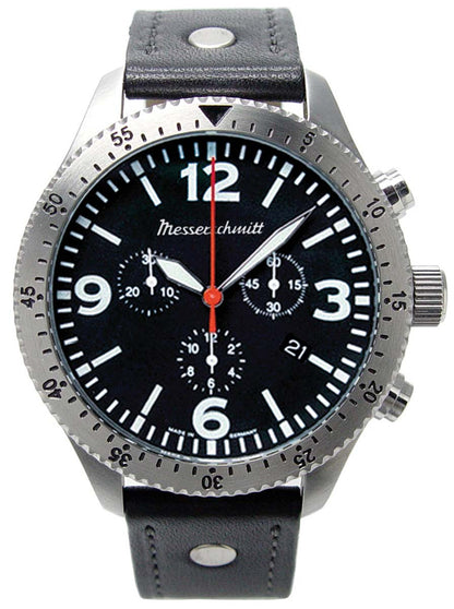 Messerschmitt ME 5031L Herren Uhr • Präzises Quarz Uhrwerk • Chronograph