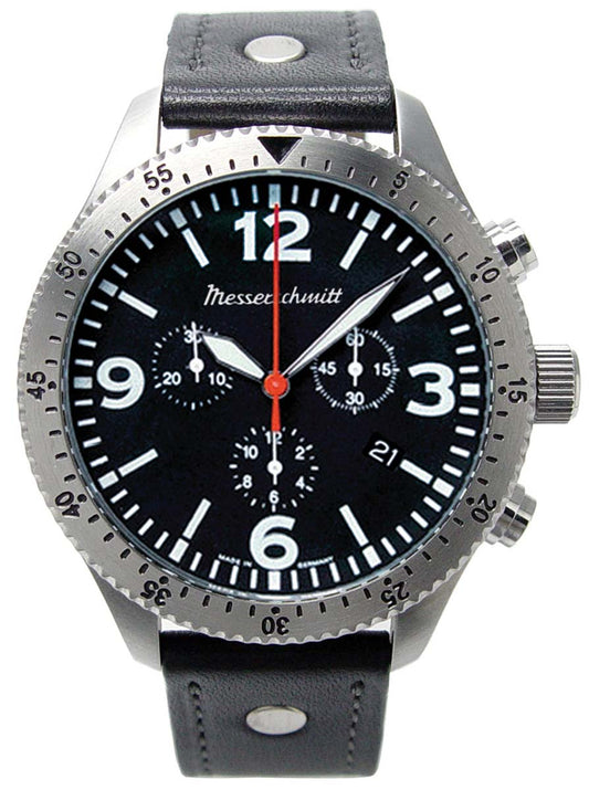 Messerschmitt ME 5031L Herren Uhr • Präzises Quarz Uhrwerk • Chronograph