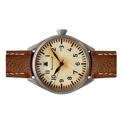 Herrenuhr, Fliegeruhr aus Edelstahl - Vintage Zifferblatt - Messerschmitt Modell: ME43-Vintage-1