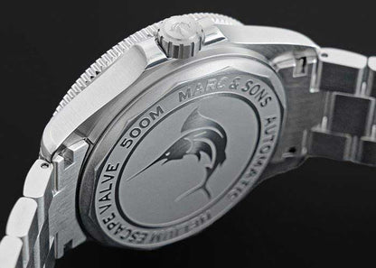 Marc & Sons Classic Diver Black MSD-051-01-S Herren Uhr • Automatikwerk • Saphirglas