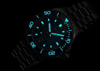 Marc & Sons Classic Diver Black MSD-051-01-S Herren Uhr • Automatikwerk • Saphirglas