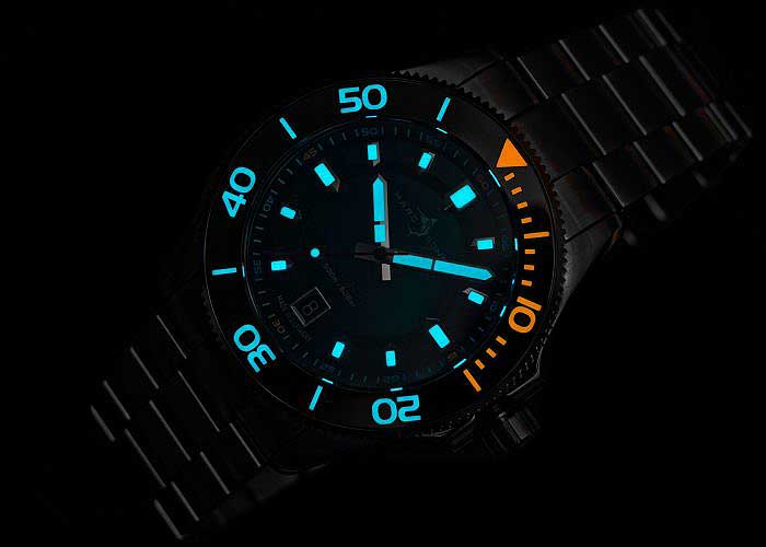 Marc & Sons Classic Diver MSD-051-03-S Men's Watch • Automatic Movement • Sapphire Crystal