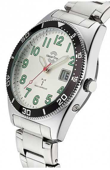 Master Time MTGA-10859-41M Herren Uhr • Funkgesteuert • Edelstahl