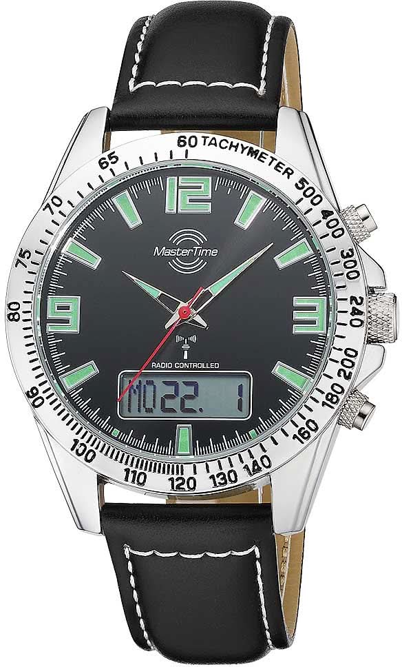Master Time Sporty Big Date MTGA-10873-22L Herren Uhr • Präzise Funksteuerung • Ewiger Kalender