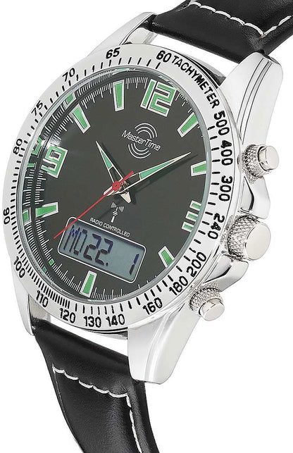 Master Time Sporty Big Date MTGA-10873-22L Herren Uhr • Präzise Funksteuerung • Ewiger Kalender
