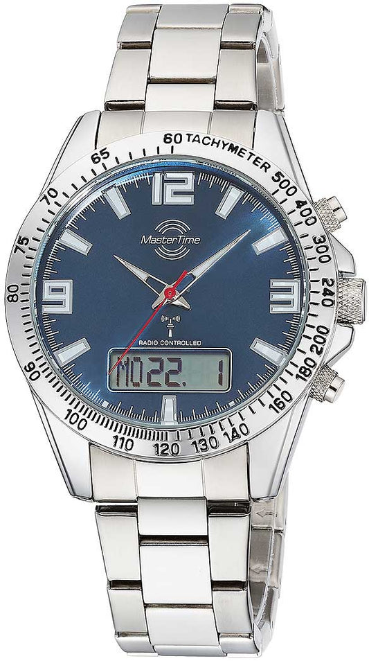 Master Time Sporty Big Date MTGA-10875-32M Herren Uhr • Funkgesteuerte Genauigkeit • Edelstahl & Mineralglas