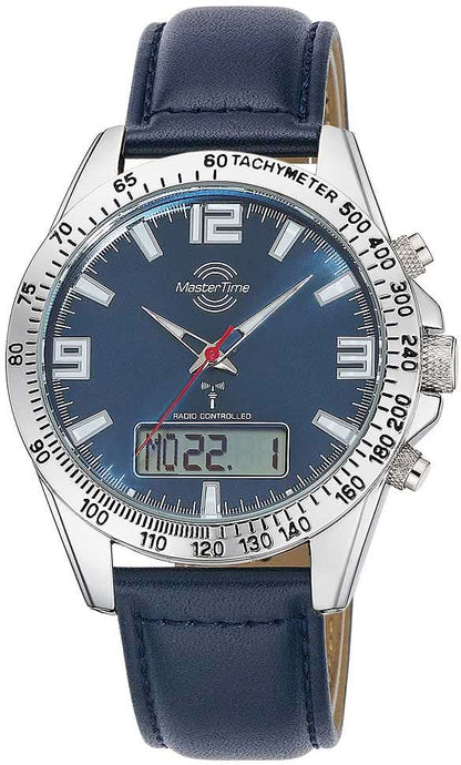 Master Time MTGA-10876-32L Herren Uhr • Funkgesteuert • Sporty Big Date