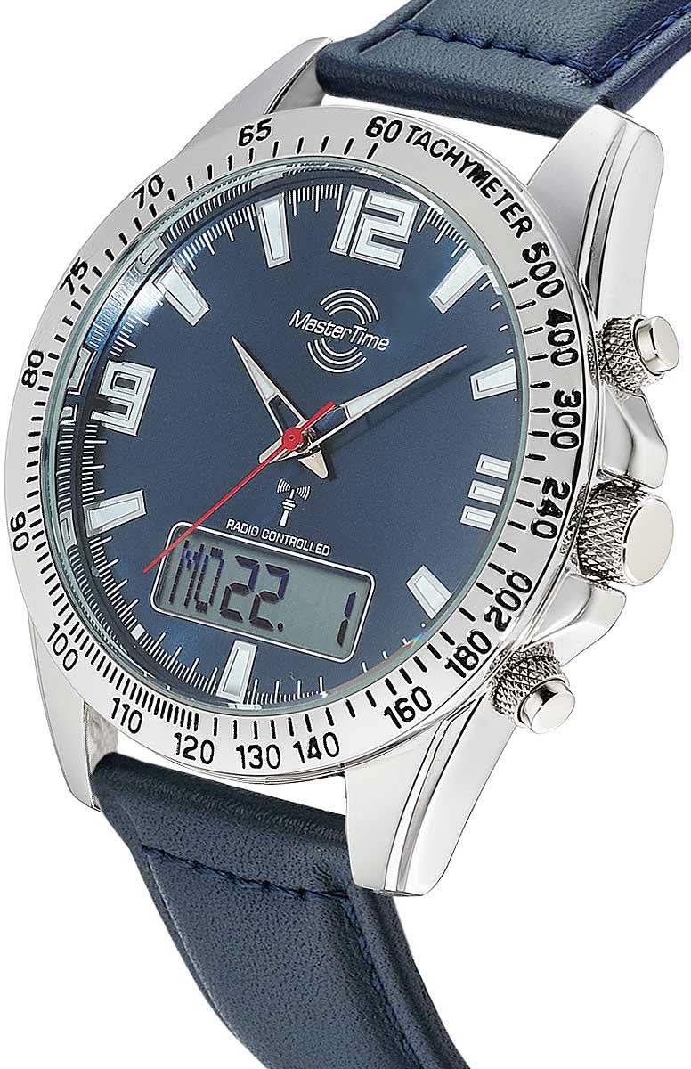 Master Time MTGA-10876-32L Herren Uhr • Funkgesteuert • Sporty Big Date