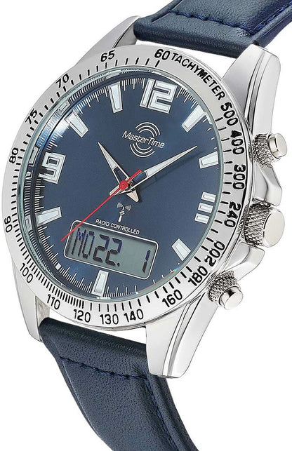 Master Time MTGA-10876-32L Herren Uhr • Funkgesteuert • Sporty Big Date
