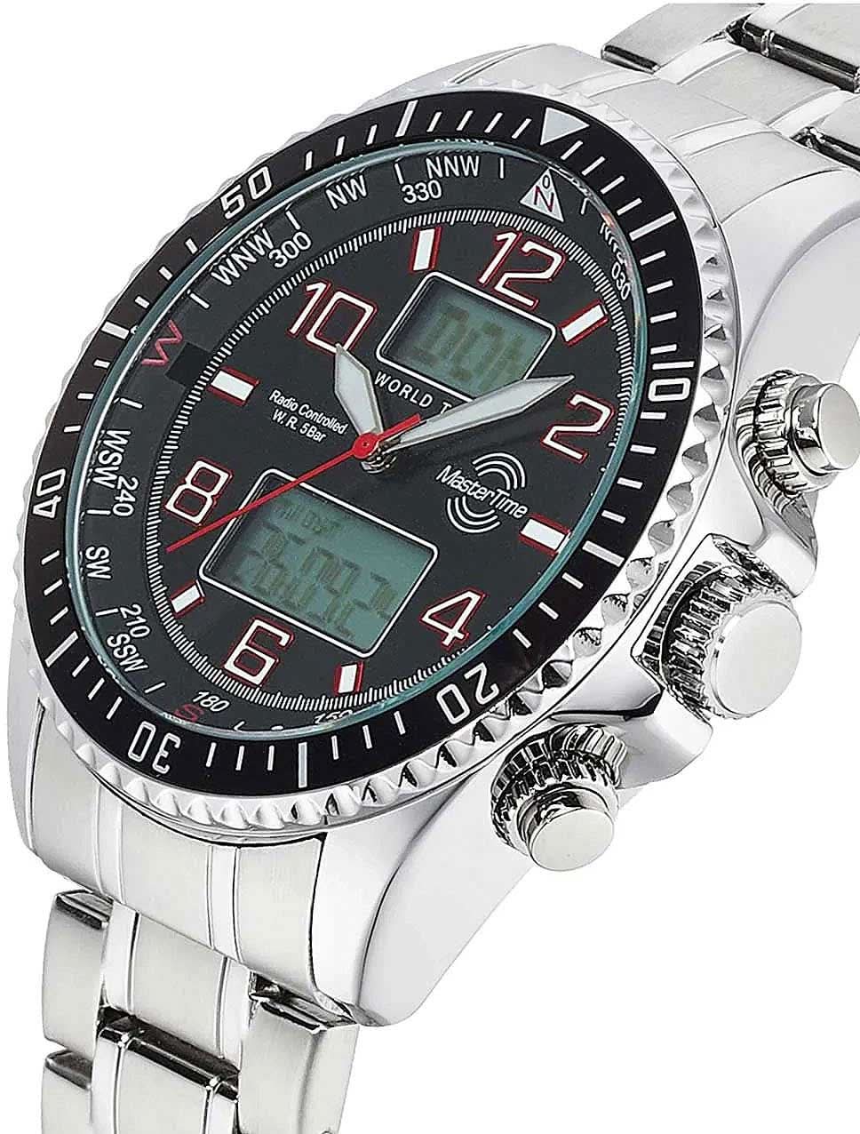 Master Time MTGA-10920-22M Herren Uhr • Funk • Weltzeit