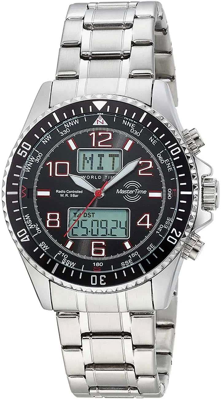 Master Time MTGA-10920-22M Herren Uhr • Funk • Weltzeit
