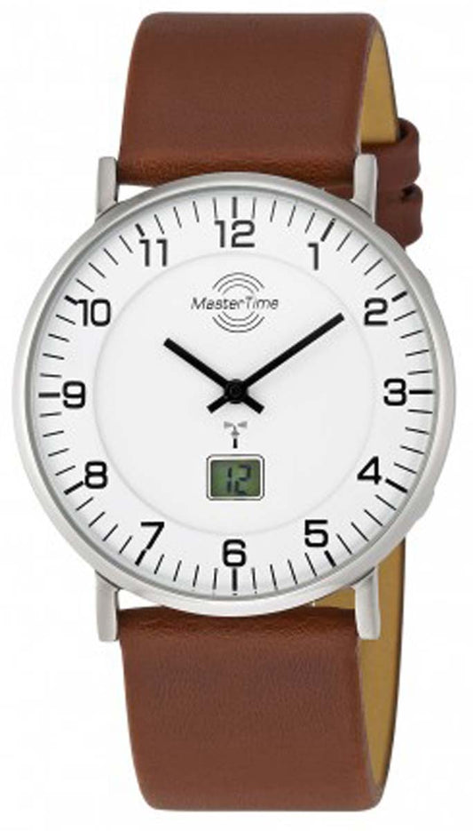 Master Time Advanced MTGS-10561-12L Herren Uhr • Funk • Edelstahl