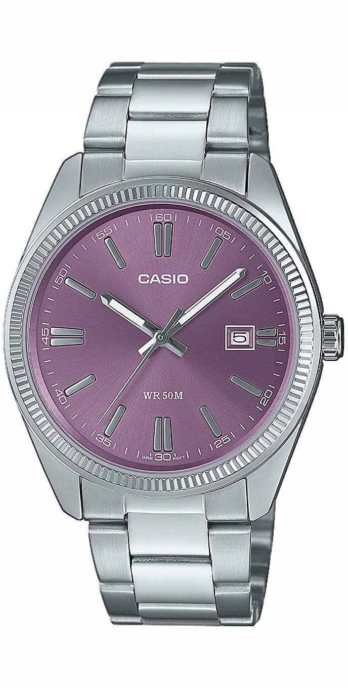 Casio Collection MTP-1302PD-6AVEF Men's Watch • Iconic Retro Design • Purple Dial