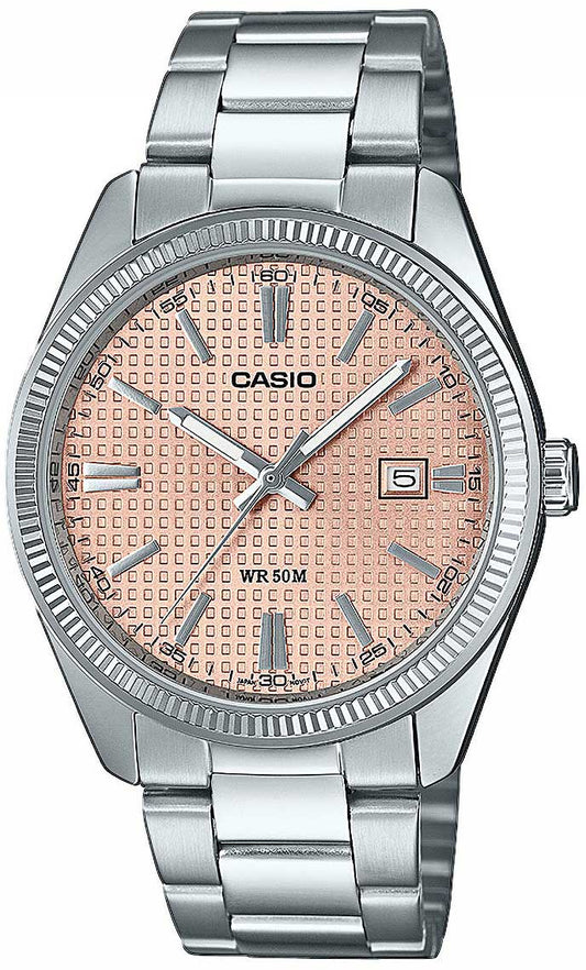 Casio Timeless Collection MTP-1302PE-4AVEF Damenuhr • Pinkes Sunray-Zifferblatt • Klassisches Design