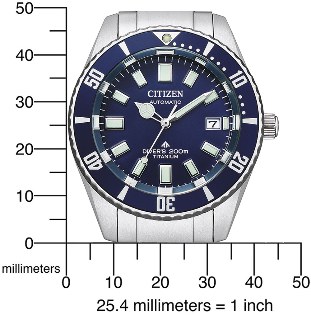 Citizen Promaster Marine NB6021-68L Uhr • Super Titanium • 200m Taucheruhr