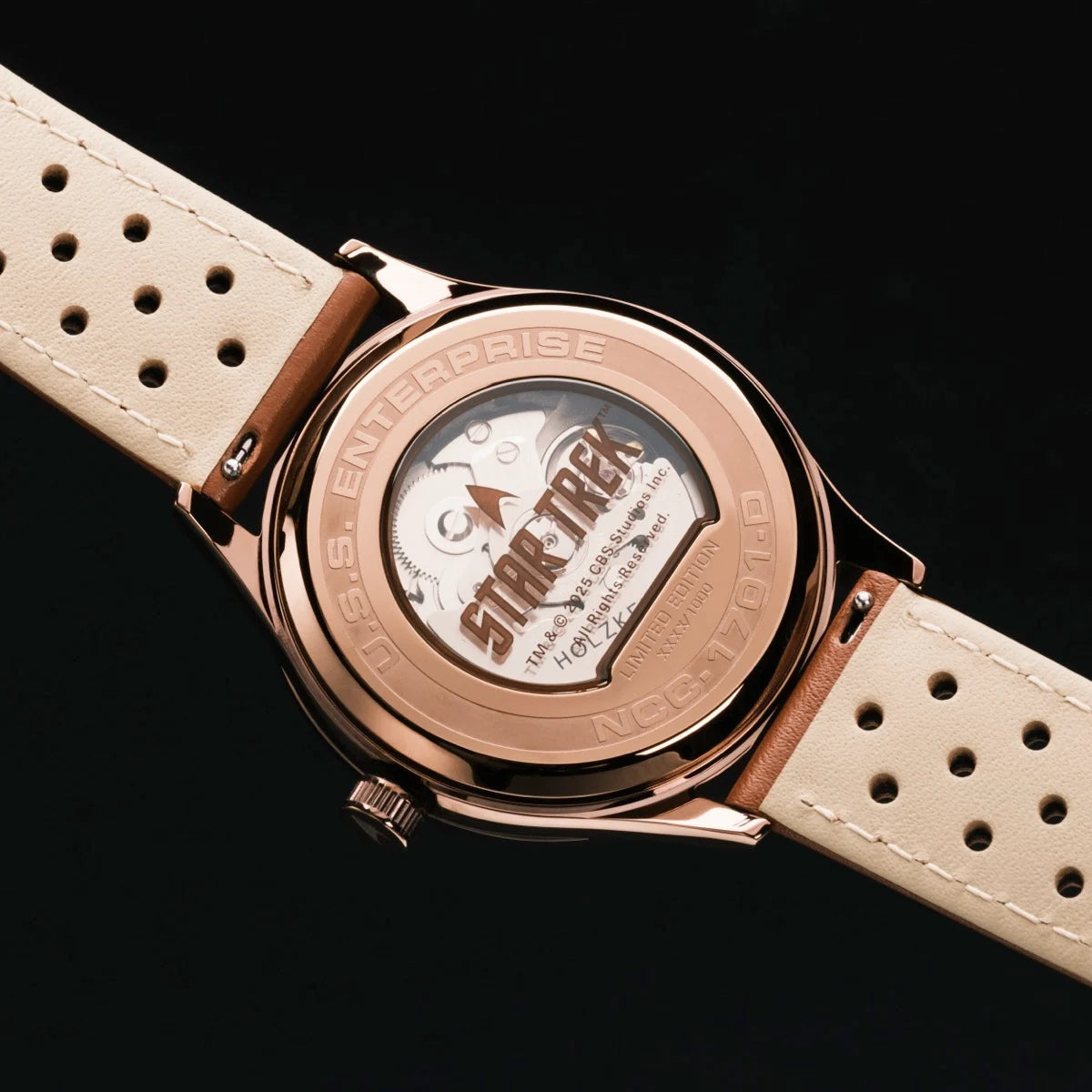 Holzkern NCC-1701 Uhr • Einzigartige Natürlichkeit • Aus Holz und Stein