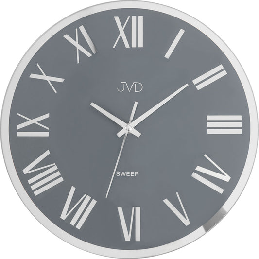 JVD Wall Clock 30 cm Ø Metal • Timeless Design • Silent Quartz Movement