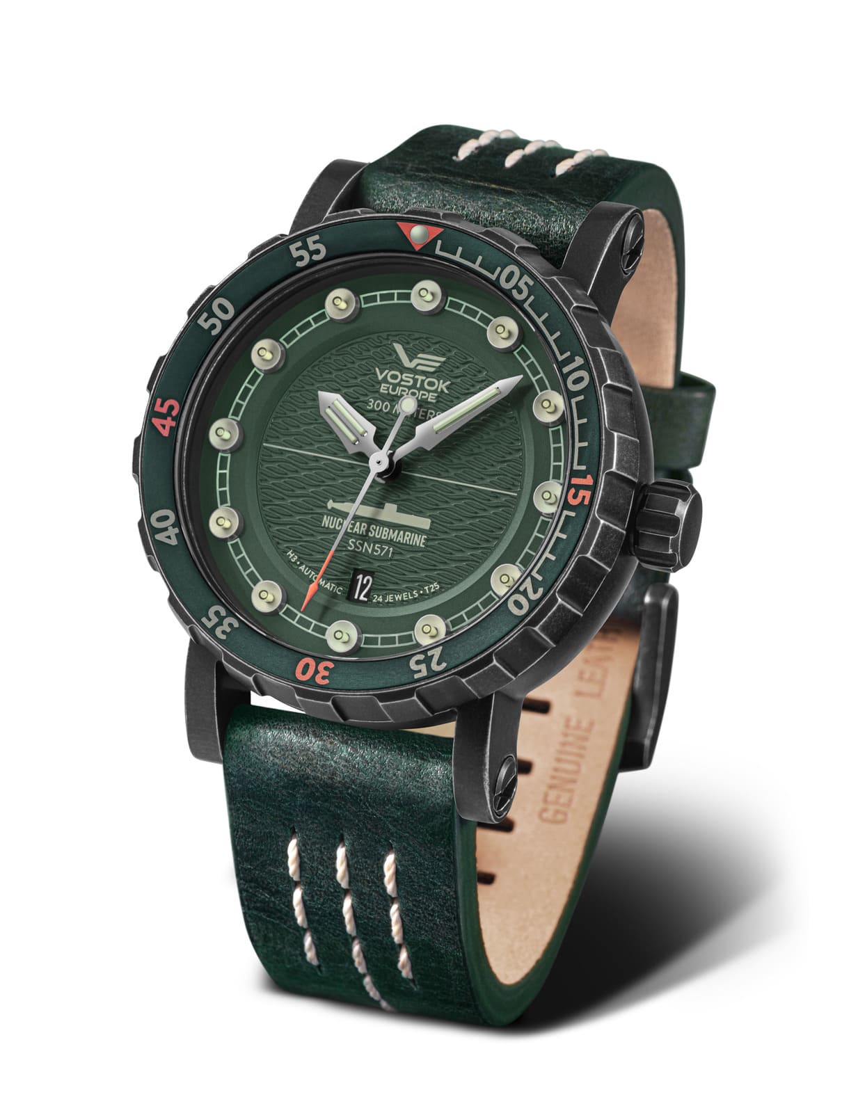 Vostok Europe NH35A-571F608 Herrenuhr • Tritium • 30 ATM