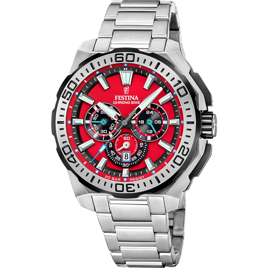 Festina Chrono Bike F20724/5 - rotes Zifferblatt