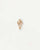 Akiro Single Earring with Gemstone - 18K Gold Plating