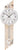 AMS Wanduhr 65x22x8 cm Holz • Modernes Design • Quarzpendelwerk