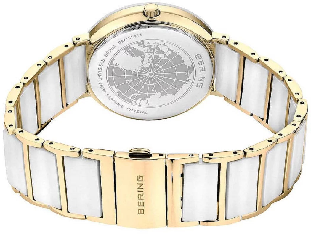 Bering Ceramic 11435-758 Women's Watch • Scratch-Resistant Sapphire Crystal • High-Tech Ceramic