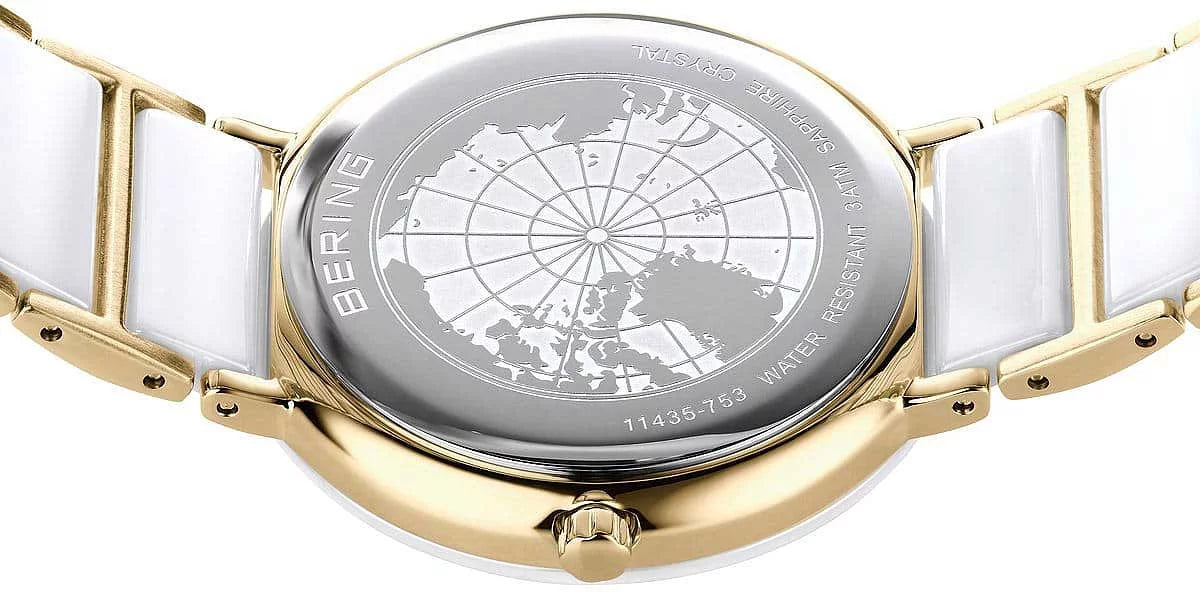 Bering Ceramic 11435-758 Women's Watch • Scratch-Resistant Sapphire Crystal • High-Tech Ceramic
